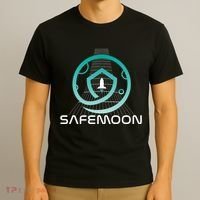 Safemoon Cryptocurrency Space Grid T-Shirt thumb 3
