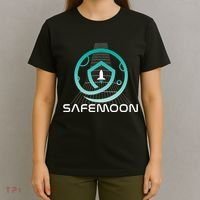 Safemoon Cryptocurrency Space Grid T-Shirt thumb 4