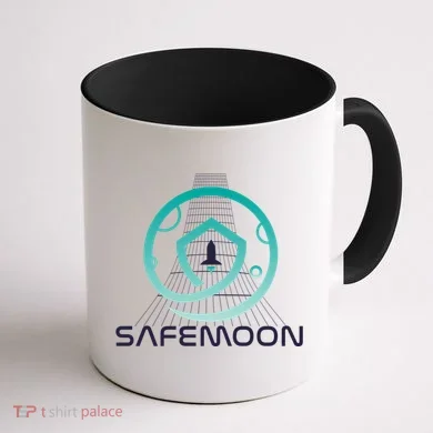 Safemoon Cryptocurrency Space Grid Coffee Mug back