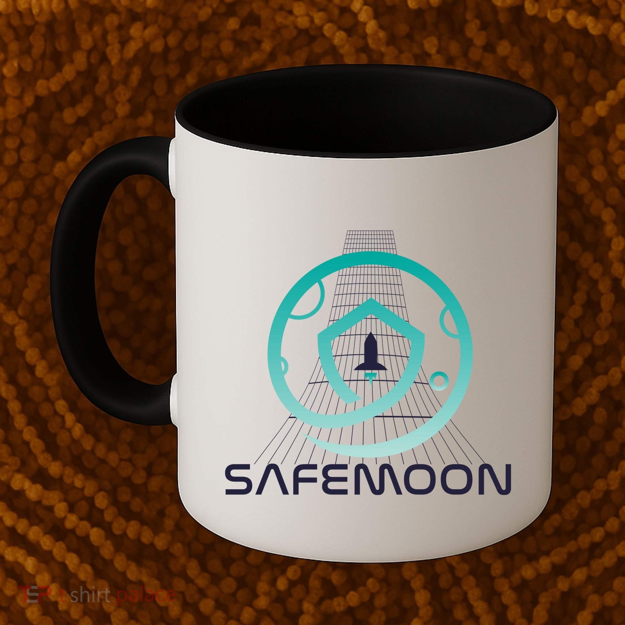 Safemoon Cryptocurrency Space Grid Coffee Mug