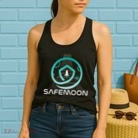 Safemoon Cryptocurrency Space Grid Women's Tank Top thumb 2