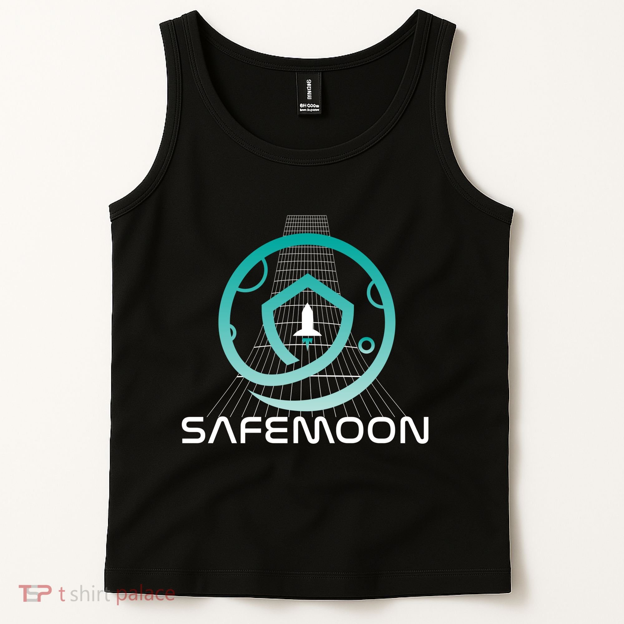 Safemoon Cryptocurrency Space Grid Tank Top