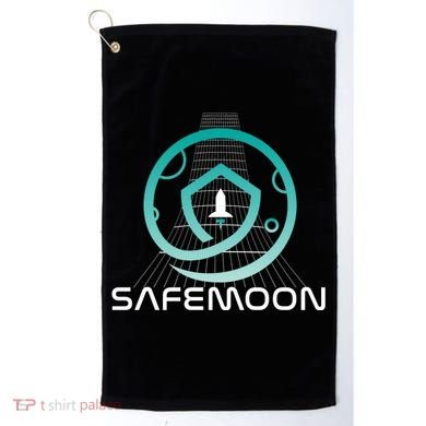 Safemoon Cryptocurrency Space Grid Golf Towel