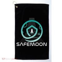 Safemoon Cryptocurrency Space Grid Golf Towel thumb 0