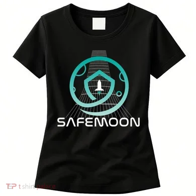 Safemoon Cryptocurrency Space Grid Women's T-Shirt