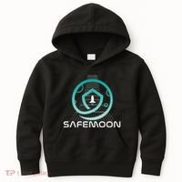 Safemoon Cryptocurrency Space Grid Kids Hoodie thumb 0
