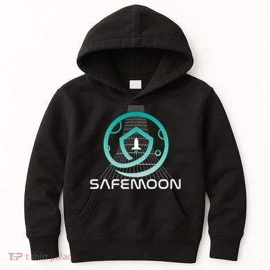 Safemoon Cryptocurrency Space Grid Kids Hoodie