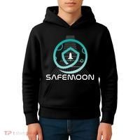 Safemoon Cryptocurrency Space Grid Kids Hoodie thumb 4