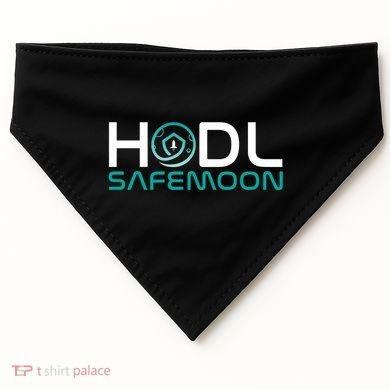 Safemoon HODL Cryptocurrency Logo USA-Made Doggie Bandana