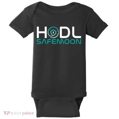Safemoon HODL Cryptocurrency Logo Baby Bodysuit