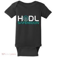 Safemoon HODL Cryptocurrency Logo Baby Bodysuit thumb 0