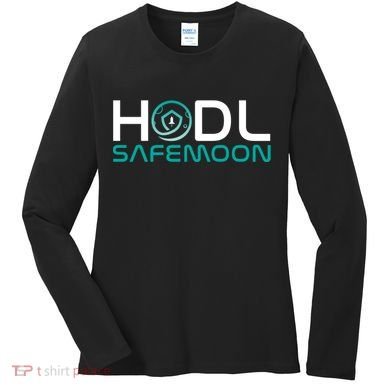 Safemoon HODL Cryptocurrency Logo Women's Long Sleeve Shirt