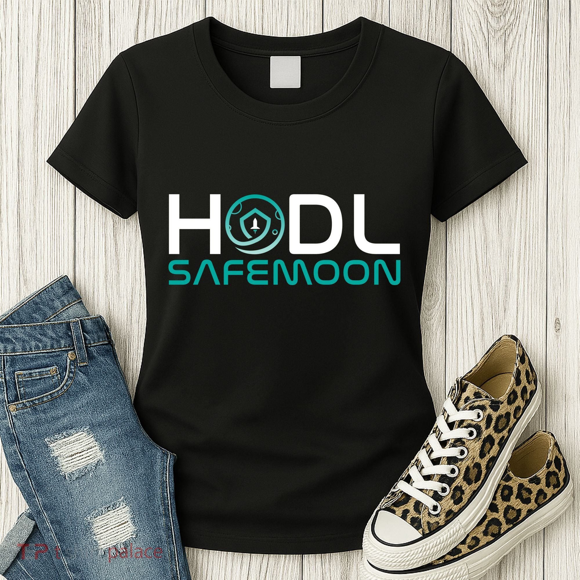 Safemoon HODL Cryptocurrency Logo Women's T-Shirt