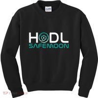 Safemoon HODL Cryptocurrency Logo Kids Sweatshirt thumb 0