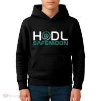 Safemoon HODL Cryptocurrency Logo Kids Hoodie thumb 4