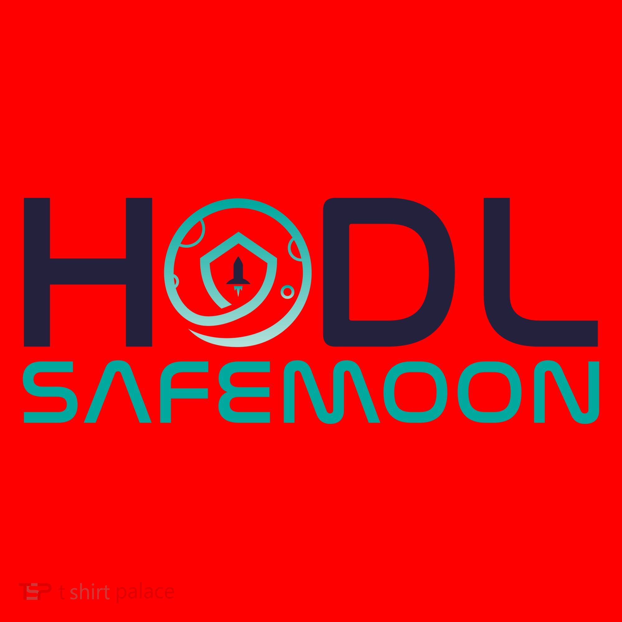 Safemoon HODL Cryptocurrency Logo Santa Hat