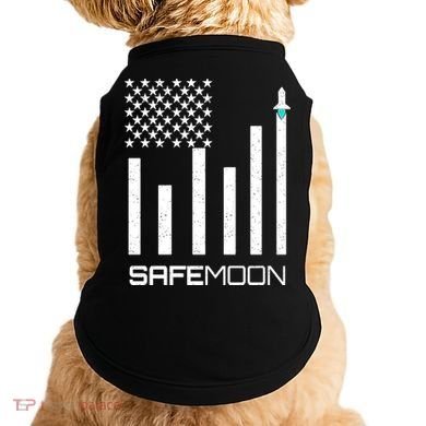 Safemoon To The Moon Crypto Blockchain Flag Doggie Tank