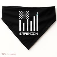 Safemoon To The Moon Crypto Blockchain Flag USA-Made Doggie Bandana thumb 0