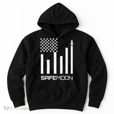 Safemoon To The Moon Crypto Blockchain Flag Hoodie