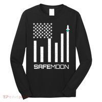 Safemoon To The Moon Crypto Blockchain Flag Long Sleeve Shirt thumb 0