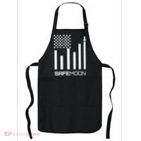 Safemoon To The Moon Crypto Blockchain Flag Apron thumb 0