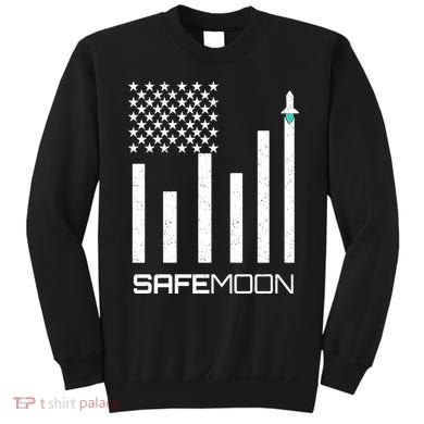Safemoon To The Moon Crypto Blockchain Flag Sweatshirt