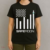 Safemoon To The Moon Crypto Blockchain Flag T-Shirt thumb 4