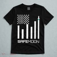 Safemoon To The Moon Crypto Blockchain Flag T-Shirt thumb 5