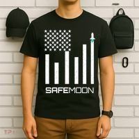 Safemoon To The Moon Crypto Blockchain Flag T-Shirt thumb 6