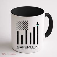 Safemoon To The Moon Crypto Blockchain Flag Coffee Mug thumb 1