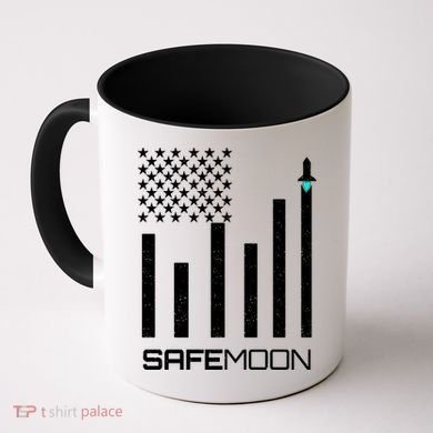 Safemoon To The Moon Crypto Blockchain Flag Coffee Mug