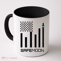 Safemoon To The Moon Crypto Blockchain Flag Coffee Mug thumb 0