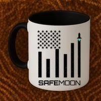 Safemoon To The Moon Crypto Blockchain Flag Coffee Mug thumb 2