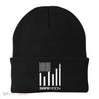 Safemoon To The Moon Crypto Blockchain Flag Beanie thumb 0