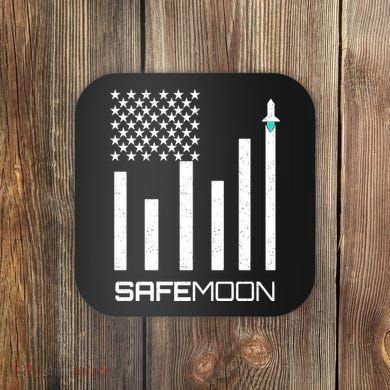 Safemoon To The Moon Crypto Blockchain Flag Coaster