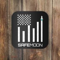 Safemoon To The Moon Crypto Blockchain Flag Coaster thumb 0