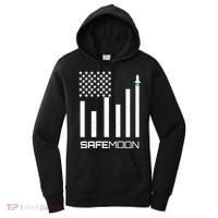Safemoon To The Moon Crypto Blockchain Flag Women's Hoodie thumb 0