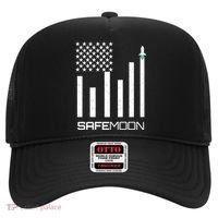Safemoon To The Moon Crypto Blockchain Flag Hat thumb 0