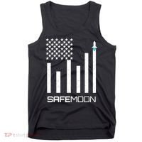 Safemoon To The Moon Crypto Blockchain Flag Tank Top thumb 0