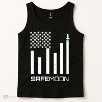 Safemoon To The Moon Crypto Blockchain Flag Tank Top thumb 2