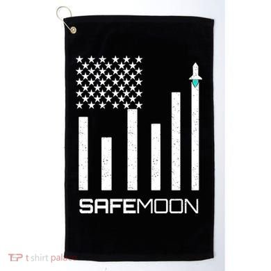 Safemoon To The Moon Crypto Blockchain Flag Golf Towel