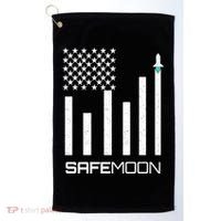 Safemoon To The Moon Crypto Blockchain Flag Golf Towel thumb 0