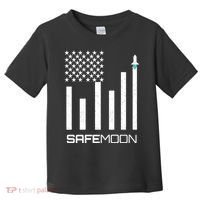Safemoon To The Moon Crypto Blockchain Flag Toddler T-Shirt thumb 0