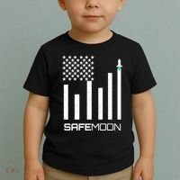Safemoon To The Moon Crypto Blockchain Flag Toddler T-Shirt thumb 2