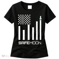 Safemoon To The Moon Crypto Blockchain Flag Women's T-Shirt thumb 0