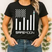 Safemoon To The Moon Crypto Blockchain Flag Women's T-Shirt thumb 2