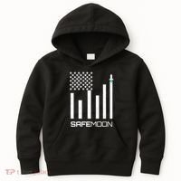 Safemoon To The Moon Crypto Blockchain Flag Kids Hoodie thumb 0