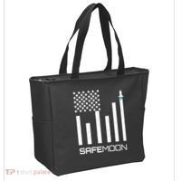 Safemoon To The Moon Crypto Blockchain Flag Tote Bag thumb 2