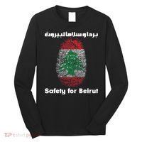 Safety For Beirut Support Lebanon Long Sleeve Shirt thumb 0