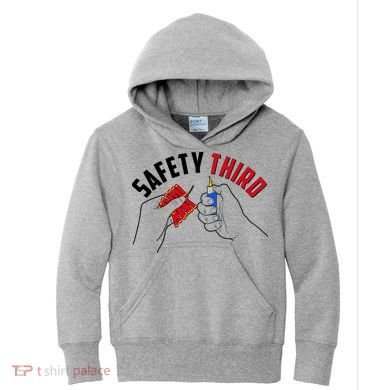 Safety Third Firecrackers Fourth of July Kids Hoodie